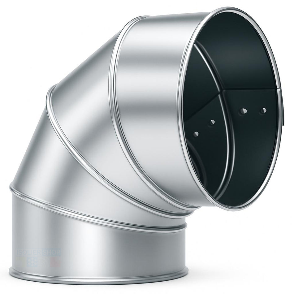 Blechbogen 90° Aluminium - 4teilig