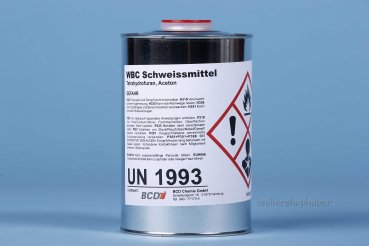 1,0 ltr. WBC-Kaltschweißmittel für Verklebung von PVC-Folie Ummantelung