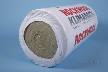 2,15 m²/80 mm Rockwool Klimarock Steinwollmatte alukaschiert Doppelballen