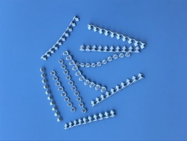 100 Stück Kunststoffstech-Nieten grau für Auluminium-Grobkornfolie Solarisolierung Isolierung