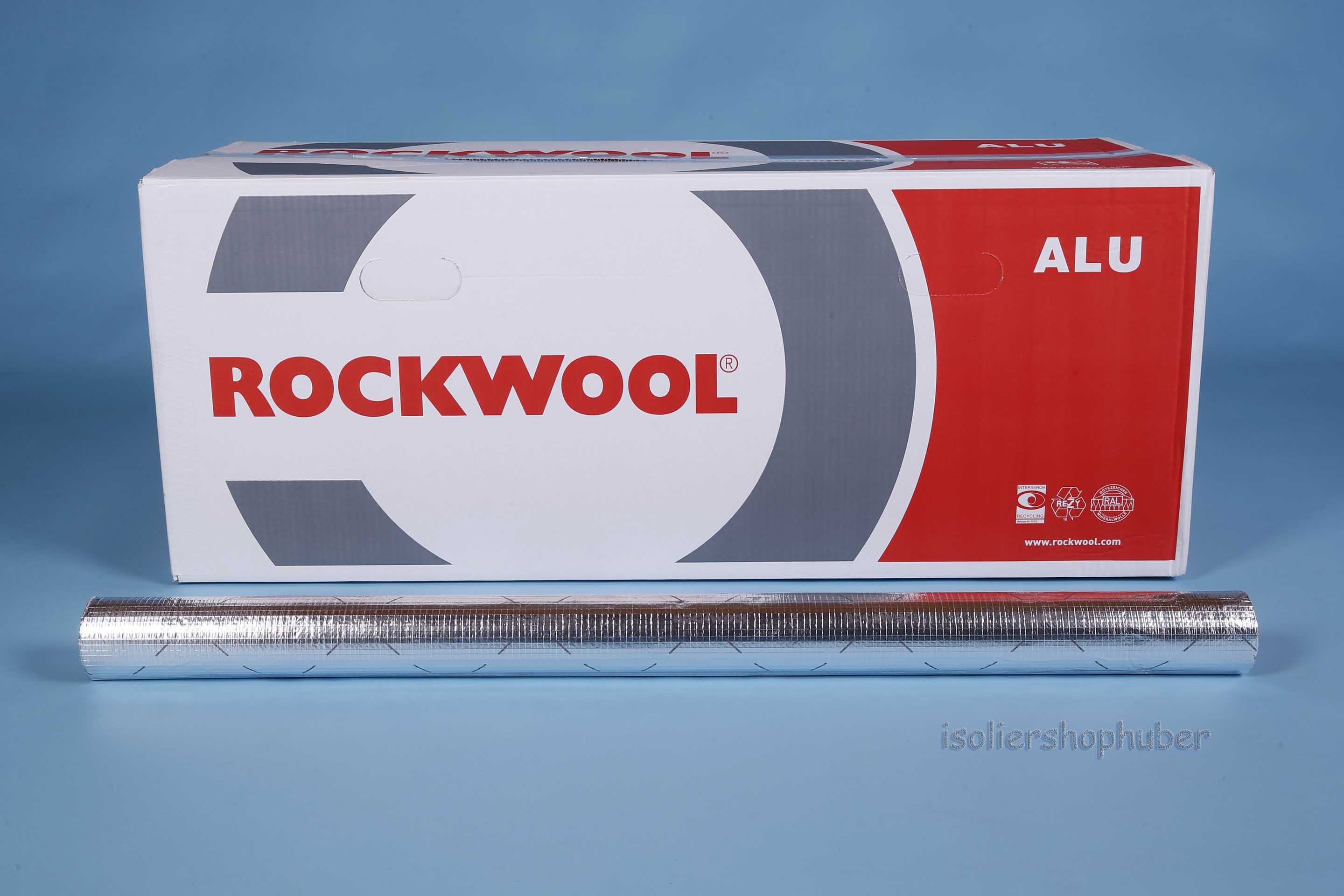 Rockwool Steinwoll-Isolierung alukaschiert 42 x 40 mm, 100 % EnEV