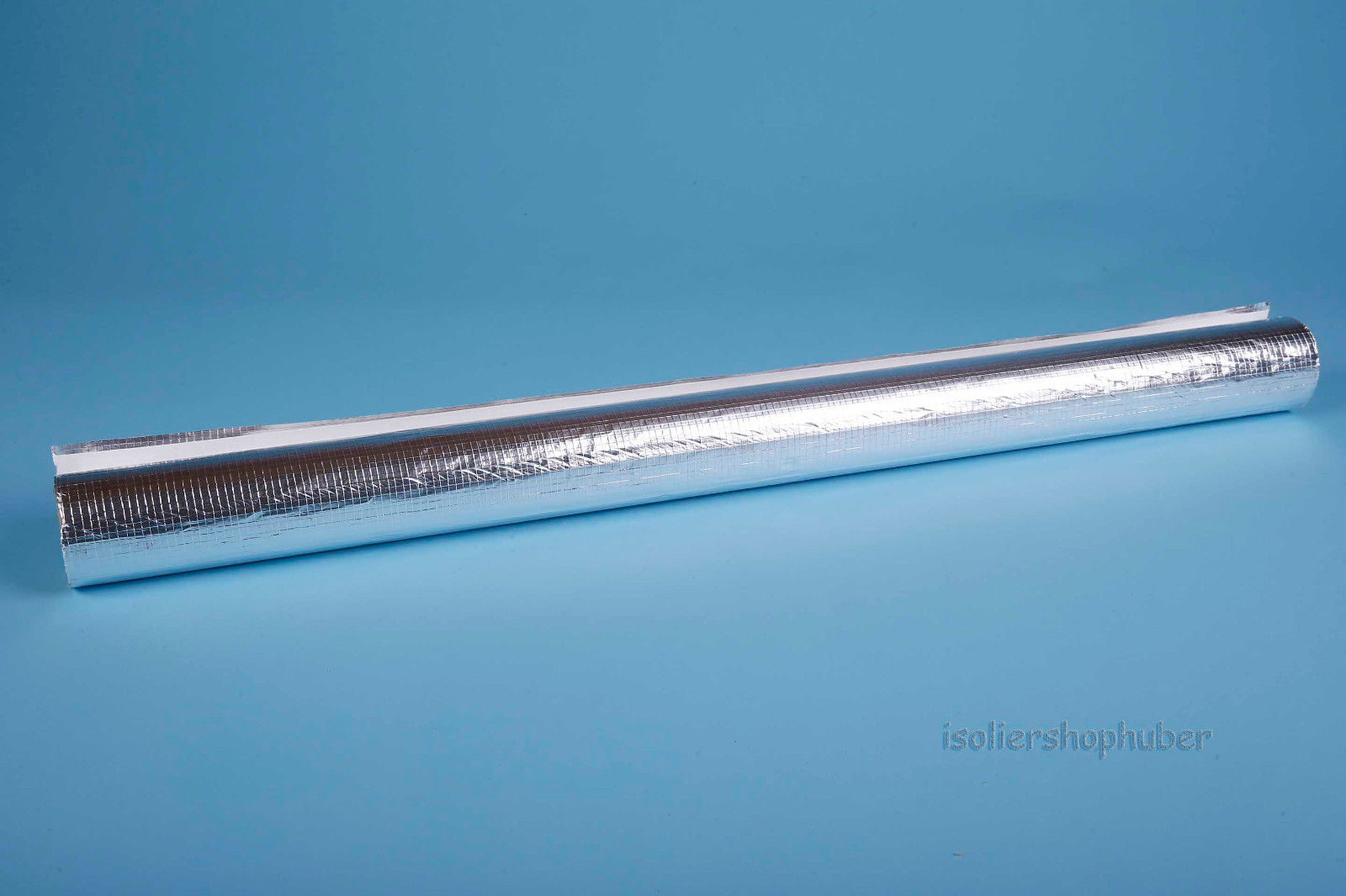 Isoliershophuber - 75 mm ALU- PP - Klebeband, Länge 100 m, Rohrisolierung,  selbstklebend